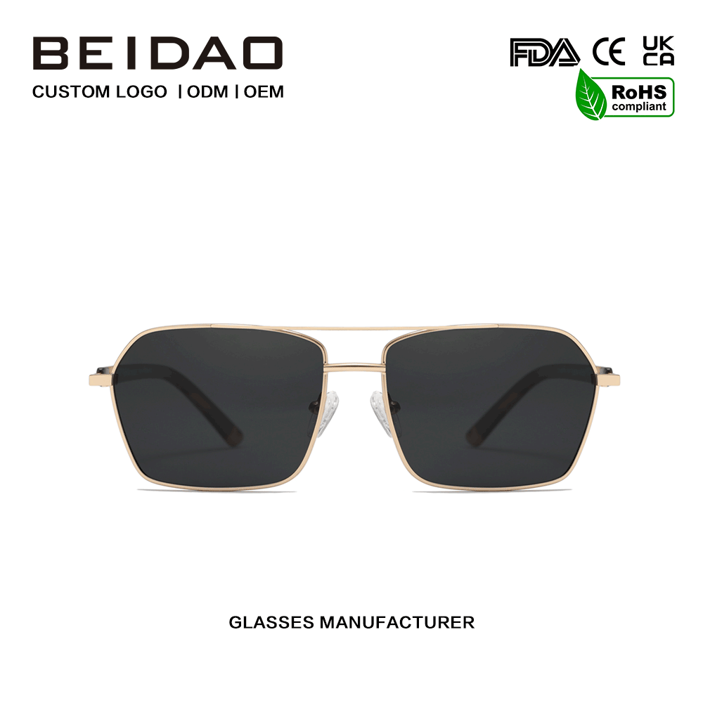 Klassik Retro Alüminium Alaşımlı UV400 Lens Günəş eynəyi