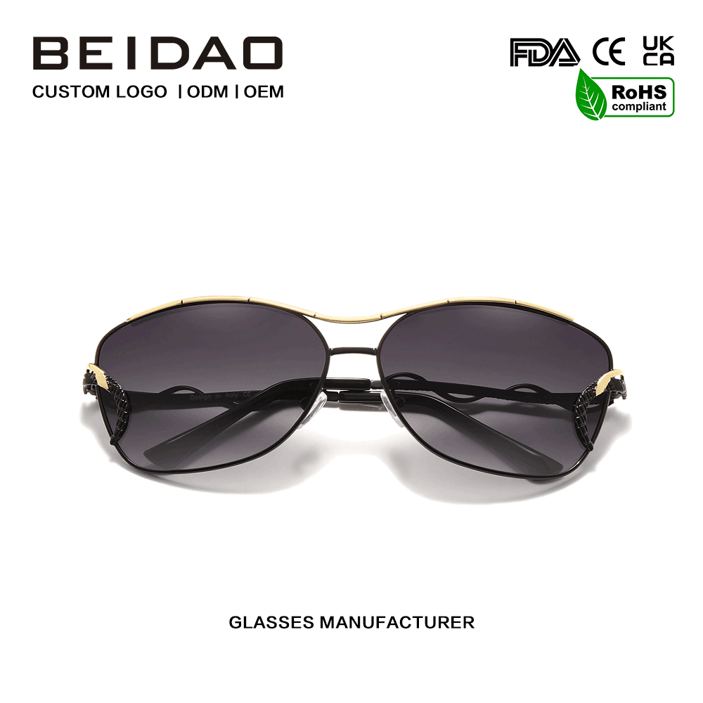 Eleqant Vintage Tam Rim Gradient Polarizasiyalı Günəş Eynəyi