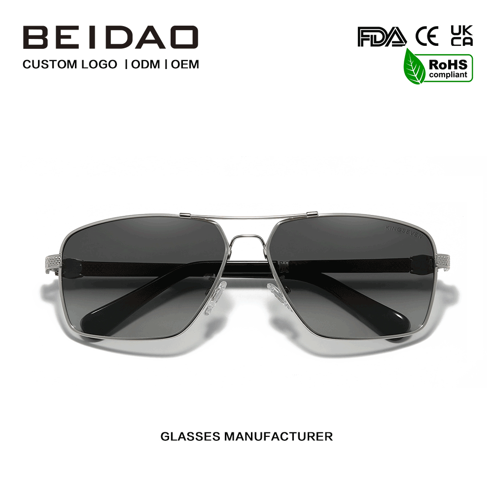 Vintage Square Style Polarized UV400 Gradient Lens Günəş eynəyi